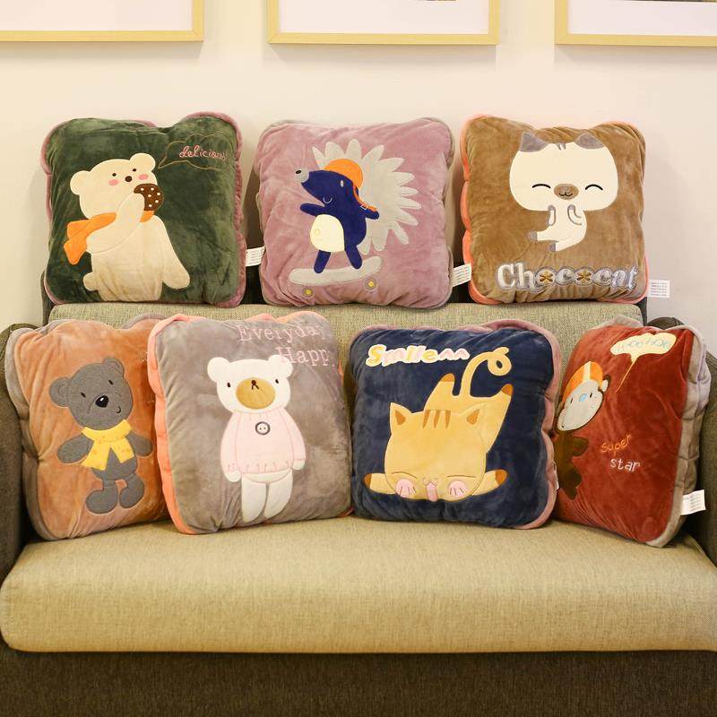 加厚抱枕被子两用靠垫被办公室珊瑚绒车载二合一毛毯午休头被汽车,淘宝优惠券,粉丝福利购,淘宝优惠卷