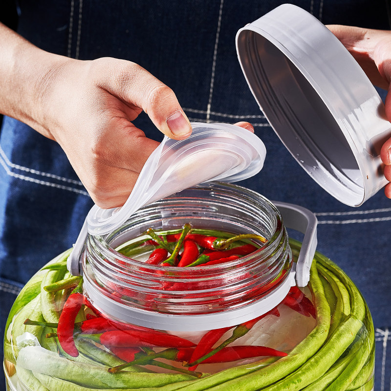 玻璃泡菜坛密封罐腌咸菜缸坛子泡酒瓶食品级酸菜罐子家用腌制容器,淘宝优惠券,粉丝福利购,淘宝优惠卷