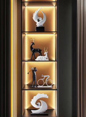 风生水起客厅摆件高端大气上档次轻奢高档电视柜酒柜艺术装饰高级