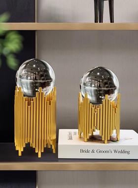 现代轻奢水晶球摆件家居饰品招财客厅办公室桌面电视柜酒柜装饰品