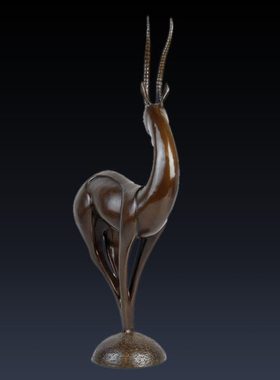 班德拉斯纯铜梅花鹿欧式客厅玄关家居软装饰工艺品开业礼品