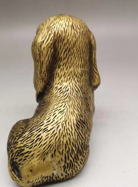 铜狗摆件纯铜生肖狗家居装饰家居礼品办公室金属工艺品摆设