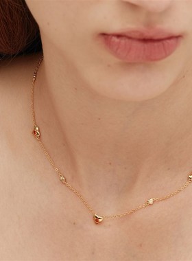 原创小众《塞纳河之心》新款时髦C爱心项链礼物女设计感气质锁骨