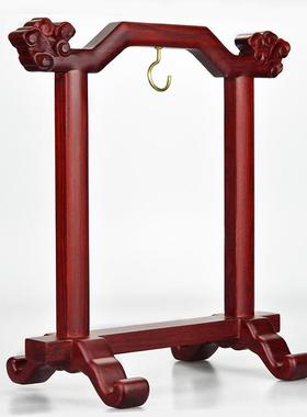 家用供佛摆件 地钟挂饰法器仿古铜吊钟345寸帝钟盘帝钟架