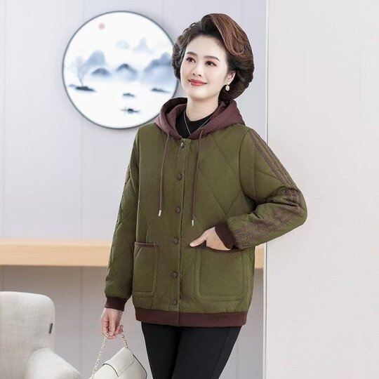 【下单立减50元】冬季保暖棉服外套加厚时尚洋气休闲连帽小棉袄