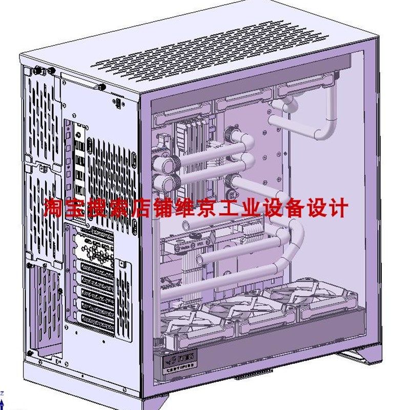 46 sets of computer case drawings/desktop computer host case drawings water-cooled case drawings 3D drawings