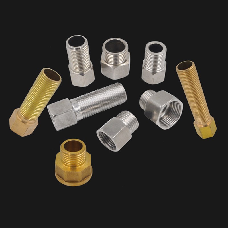 4分铜不锈钢内外丝直接头变径延长伸缩接头6分水管配件接头加厚 - 图2