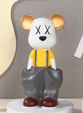 创意客厅桌面小摆件办公室电脑桌暴力熊电视柜房间室内装饰品摆设