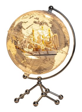 创意透明地球仪摆件轻奢家居客厅电视柜酒柜办公室桌面装饰品