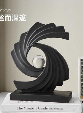 时来运转艺术摆件抽象客厅书房办公室轻奢高级感小众酒柜装饰送礼