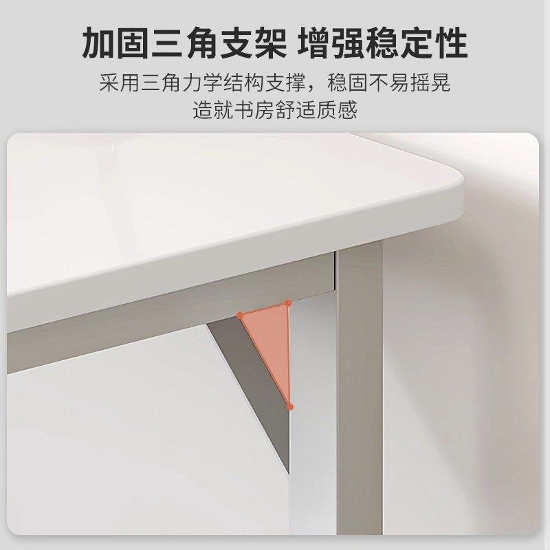 奶油风家用电脑桌台式办公室桌简约现代学生学习写字书桌简易桌子,淘宝优惠券,粉丝福利购,淘宝优惠卷