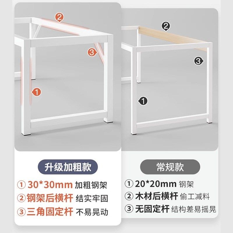 奶油风家用电脑桌台式办公室桌简约现代学生学习写字书桌简易桌子,淘宝优惠券,粉丝福利购,淘宝优惠卷