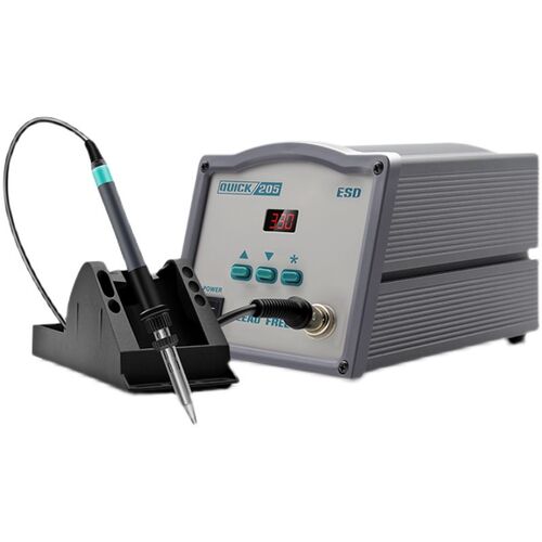 QUICK快克203H 205数显无铅高频电焊台90W大功率150W205H恒温烙铁 - 图3