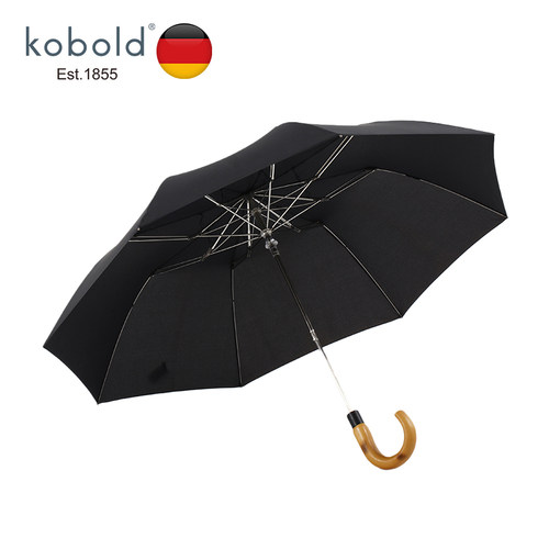 德国kobold半自动伞两折伞晴雨折叠伞男女士商务伞德国枫木柄雨伞 - 图1