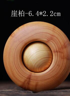 檀木手球紫檀手把件手把件木质动手球文玩工艺品
