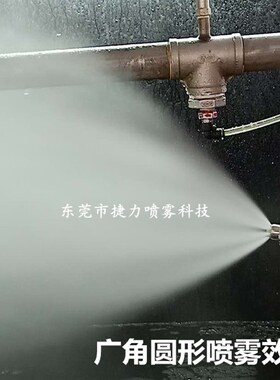 不锈钢4分空气雾化喷嘴 大流量雾化喷头 二流体气水混合喷嘴 加湿