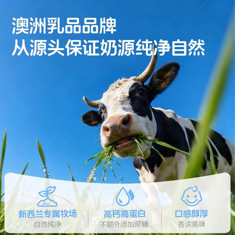 美可卓蓝胖子全脂奶粉学生成人中老年高钙牛奶粉官方旗舰1kg*2罐,淘宝优惠券,粉丝福利购,淘宝优惠卷