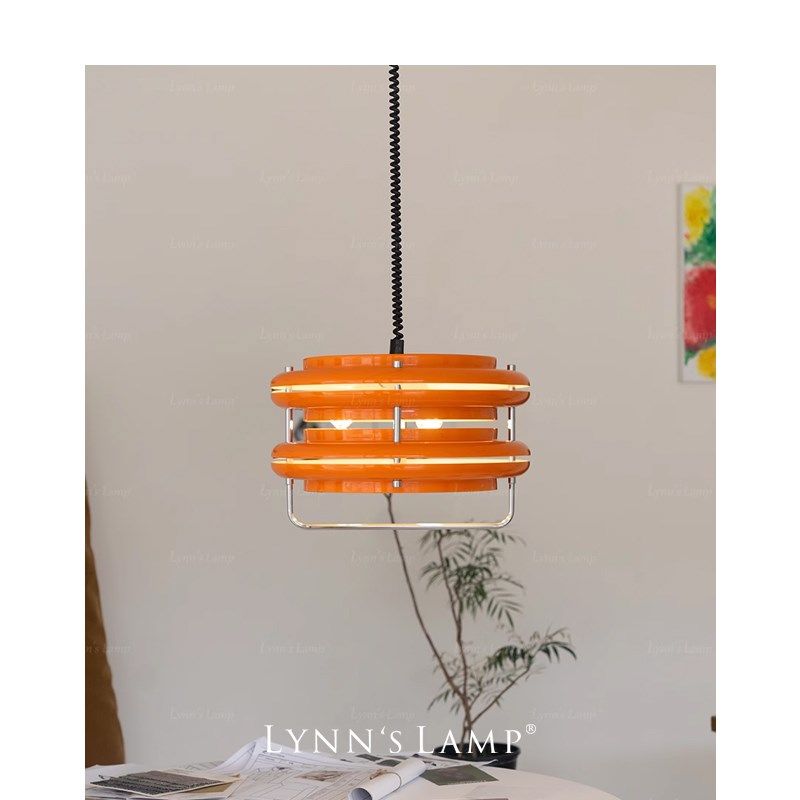 Lnn立意 孟菲斯中古吊灯橙色复刻拉伸吧台设计师岛台in灯,淘宝优惠券,粉丝福利购,淘宝优惠卷