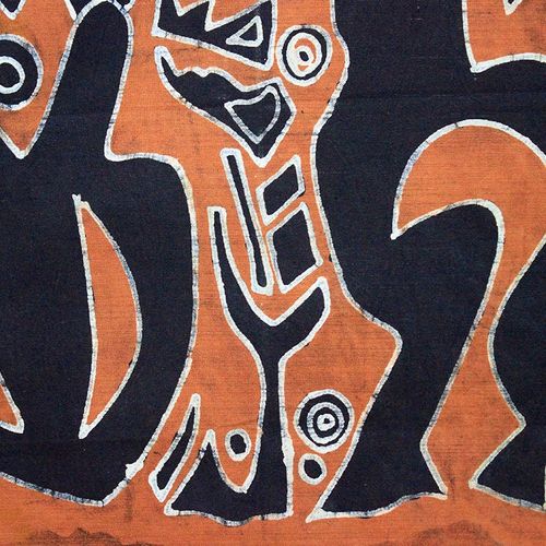 蜡染画双人舞布艺挂画酒吧餐厅装饰壁画抽象背景画云南手工艺礼品 - 图2