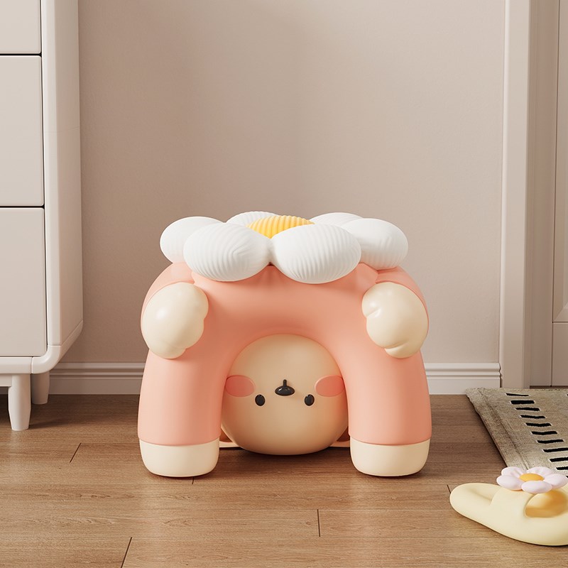 可爱动物换鞋凳子创意客厅落地摆件玄关家居饰品新家乔迁新居礼物 - 图1