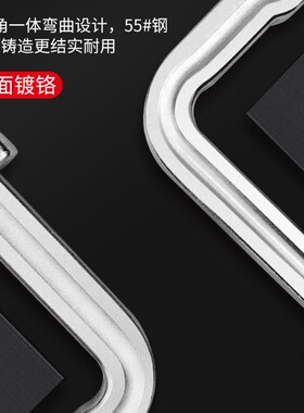 MIKUNI棘轮F夹工业级木工快速夹具重型f夹固定器整体锻造