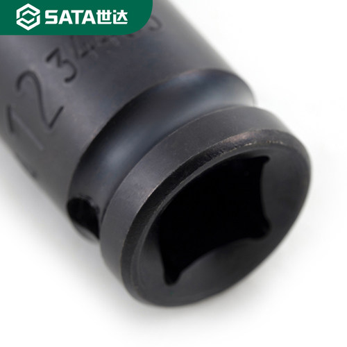 世达大飞六角风动套筒12.5MM加长风炮气动扳手短款1/2寸套头10-32 - 图0