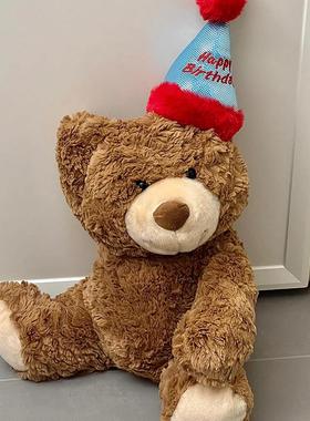 儿童房间布置装饰可爱小公仔玩偶卧室门把手家居摆件创意毛绒玩具