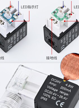 三位五通电磁阀4V230C-08气动换向阀4V330E-10气阀4V430P-15中封