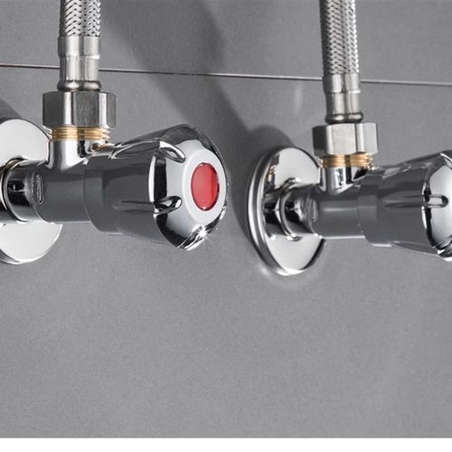 JMWRR三角阀全铜冷热水阀通用开关不锈钢家用马桶一进二出4分水阀 - 图2