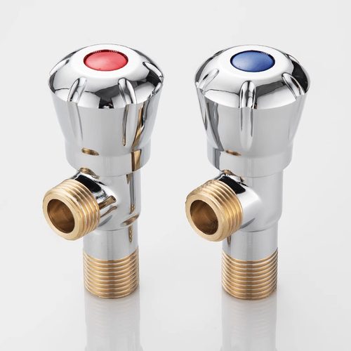 JMWRR三角阀全铜冷热水阀通用开关不锈钢家用马桶一进二出4分水阀 - 图1