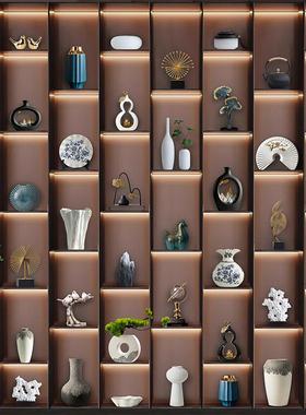 新中式创意轻奢高档客厅摆件家居装饰品酒柜电视柜办公室桌面摆放