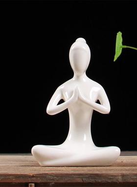 创意现代简约人物摆件家居饰品新房摆件装饰品抽象工艺品瑜伽摆件