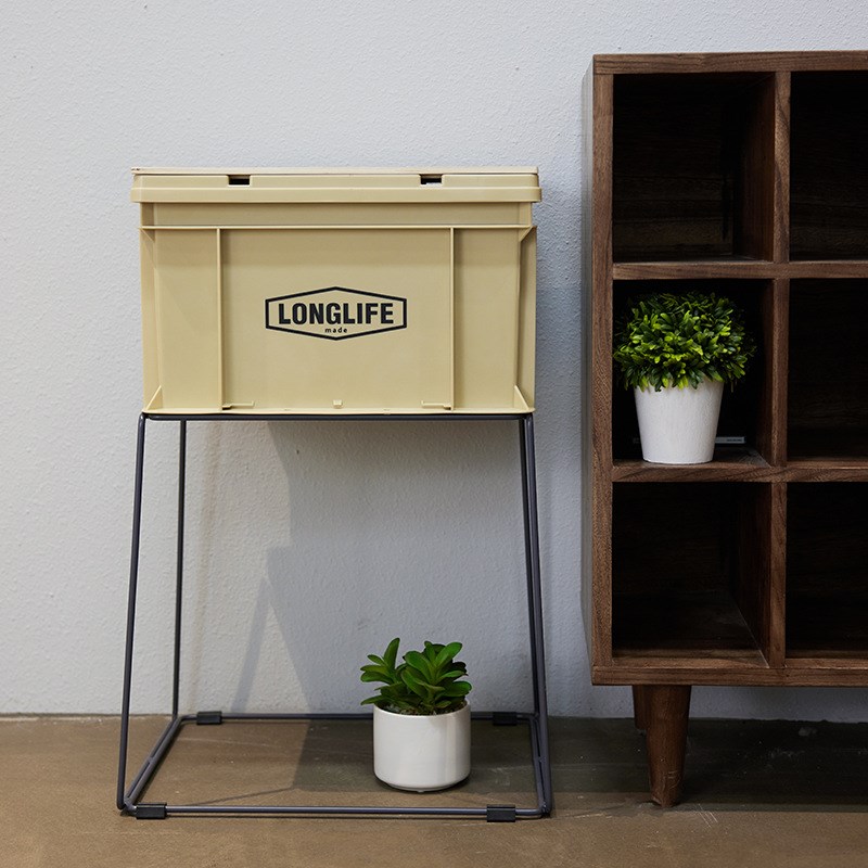 源头工厂longlife工业风堆叠塑料箱家用加厚组合柜车载后备收纳箱 - 图1