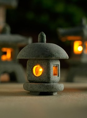 仿真国风景观小石亭摆件园艺花卉盆景造景文昌塔小亭子装饰小摆设