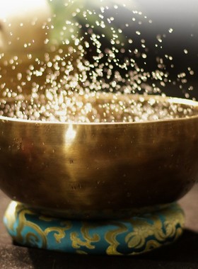 颂钵尼泊尔铜钵盂纯铜手工佛音碗静心音钵疗愈铜磬冥想钵音碗