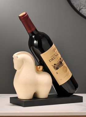 马上有钱红酒架摆件酒柜装t饰品轻奢高档高级感客厅家居饰品餐边