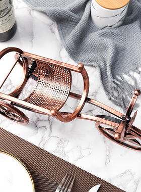 红酒酒架摆件f创意置物架客厅酒柜家用餐桌装饰品轻奢现代简约高