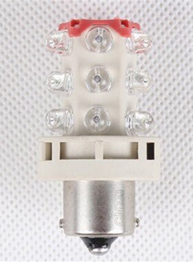 LED三色灯机床仪器指示灯 报警灯12V 24V 220V 卡口B15小灯泡灯珠