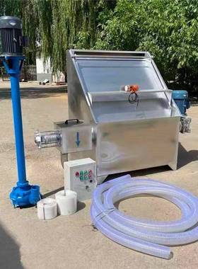 斜筛式猪粪脱水固液分离机化粪池污水处理机螺旋甩干鸡粪分离机