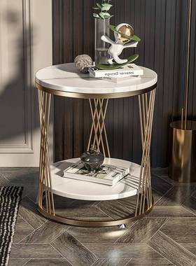 YW客厅柜北欧沙发茶几边角轻奢边柜角几阳台床头柜几大理石边简约