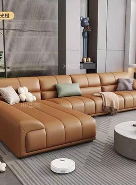 免洗科技布沙发客厅轻奢简约小户型直排三人四人猫抓布艺沙发公寓