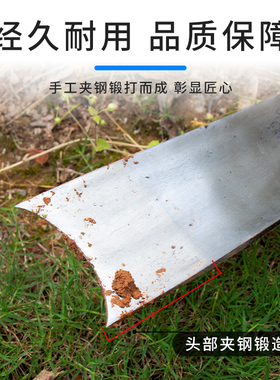 锻打锄头家用木柄把老式多功能宽口除草农具农用工具刨地挖笋神器