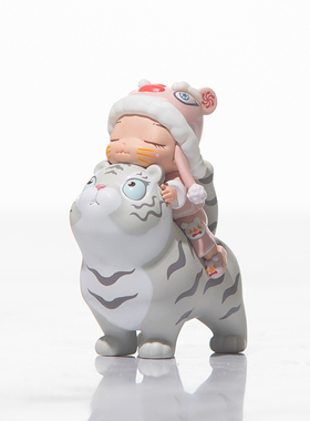 白夜童话如d意小虎宝新年礼物送朋友可爱圣诞装饰品女车载生肖摆