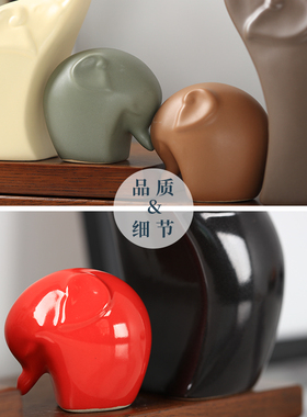 创意家居陶瓷装饰品摆件北欧客厅工E艺品现代房间桌面摆设酒柜饰
