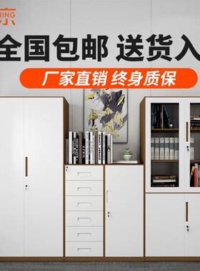 定制办公室文件柜资料档案柜储物柜钢制柜子矮柜带锁抽屉柜铁皮柜