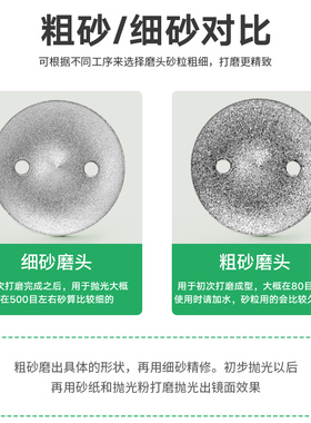 细砂平安扣磨头玉石玉器翡翠蜜蜡抛光雕刻加工制作工具金刚石磨具