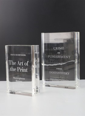 现代简约创意水晶书本摆件客厅书柜玄关茶几办公室家居Y装饰品摆