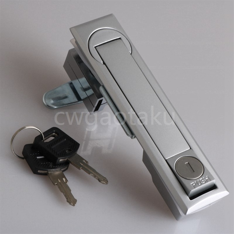 MS731-3 Rodless Heaven and Earth Link Lock Electric Cabinet Box Small Square Lock Zinc Alloy Material Chassis Cabinet Link Lock