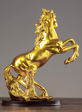 创意办公室摆件玄关书柜卧室电视酒柜马到成功家居桌面装饰品摆设