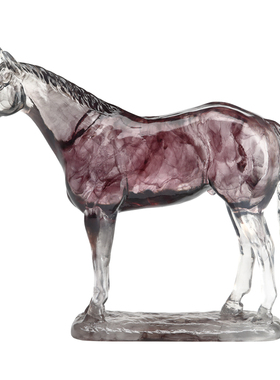 树脂马工艺品摆件创意家居动物饰品中式客厅玄关装饰开业乔迁礼品